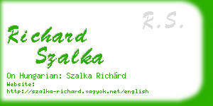 richard szalka business card